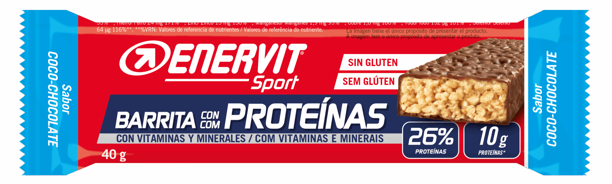 La Barrita con Proteínas de Enervit es una barrita idónea en caso de necesitar un mayor aporte de proteínas tras una intensa actividad muscular y deportiva.